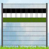 zaun|zu® Sichtschutz Vereinsfarben Schwarz/Weiß/Grün Volle Streifenbreite