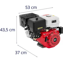 MSW 4-Takt-Motor 16 PS rot/schwarz
