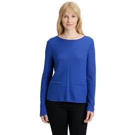 Betty Barclay Feinstrickpullover mit aufgesetzten Taschen Blau S