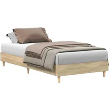vidaXL Bettgestell 100 x 200 cm Braun