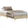 vidaXL Bettgestell 100 x 200 cm Braun