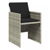 vidaXL Gartenstuhl 57,3 x 68,4 x 38,3 cm hellgrau 4 St.