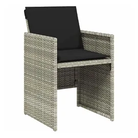 vidaXL Gartenstuhl 57,3 x 68,4 x 38,3 cm hellgrau 4 St.