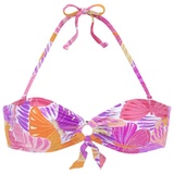 Sunseeker Bandeau-Bikini-Top Damen lila-orange, Gr.32 Cup A/B,