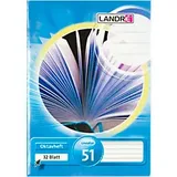 Landré Oktavhefte A6 32 Blatt liniert OH632 LPA chlorfrei 70g