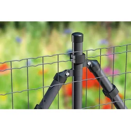 GAH Alberts Fix-Clip Pro Zaun-Komplettset 75 m x 153 cm Anthrazit