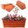 Kadax Blumenkasten 39,5 x 17 x 14 cm Terracotta