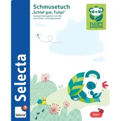 SELECTA 61079 BABYWELT Schmusestuch, Schlaf gut, Tulip, 20 cm