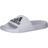 adidas Adilette Shower Logo Slide Sandal, FTWR White/core Black/FTWR White, 40 1/2 EU