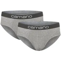 Camano Slip, (2er Pack), mit elastischem Logobund Camano light grey meliert