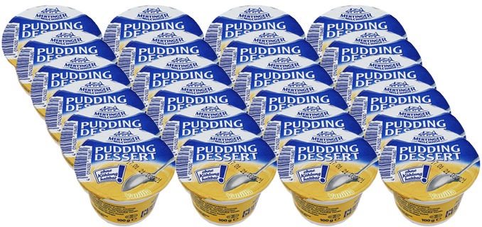 Mertinger Vanillepudding 1,3%, 24er Pack