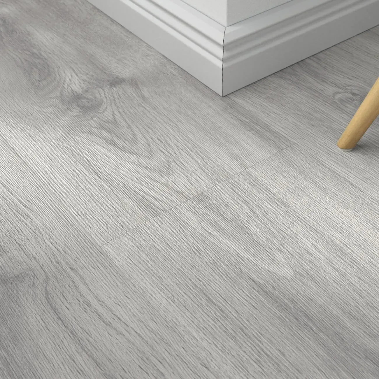 Laminat Modern Grau – inkl. Dämmung & Fußleisten