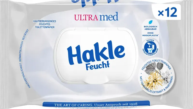 Hakle Feucht Toilettenpapier Ultra med 42×12 Blatt