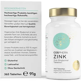 Cosphera Zink Tabletten 365 St.