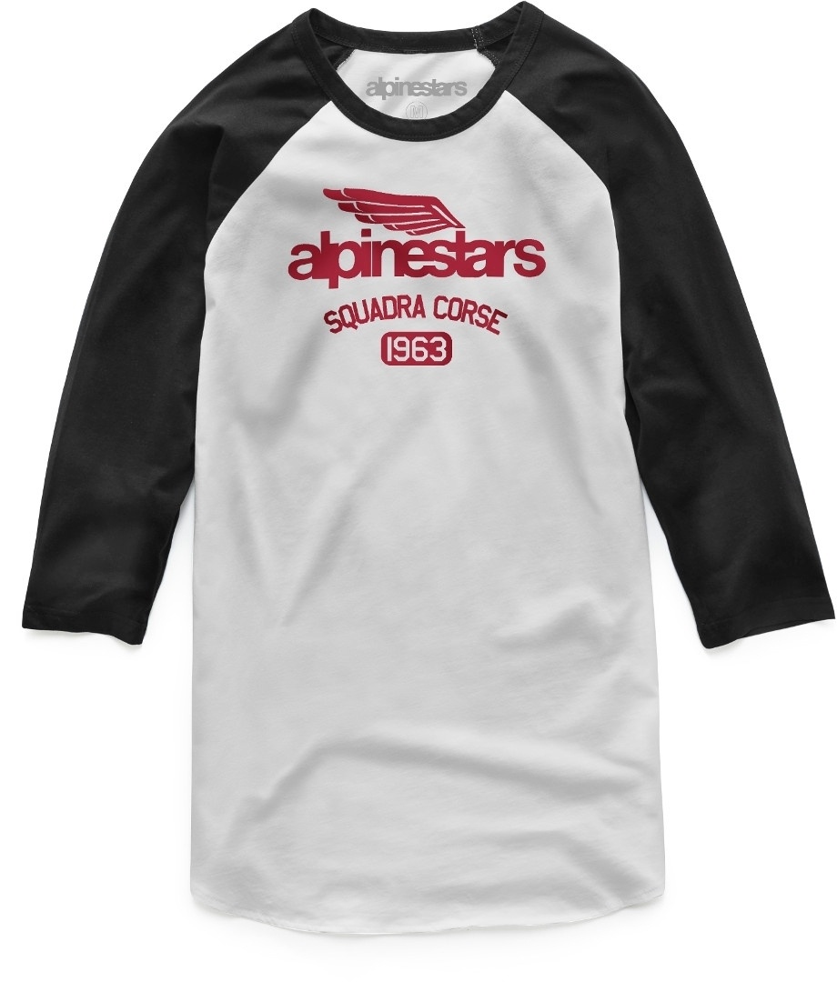 Alpinestars Winged Team Longsleeve, schwarz-weiss, Größe XL für Männer