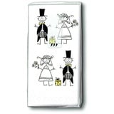 50 Taschentücher Just Married - Hochzeit (5 - Pack)