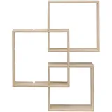 Glorex  Design Rahmen Holz Quadrat 3 Stück
