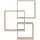 Glorex  Design Rahmen Holz Quadrat 3 Stück