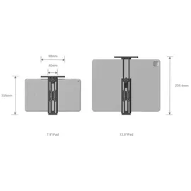 SmallRig 2930 Tablet Halterung für iPad Schwarz