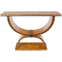 Casa Padrino Art Deco Beistelltisch  120cm x 35cm x H.95cm -  Antik Stil Tisch - Möbel