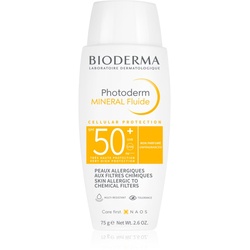 Bioderma Photoderm Mineral Fluid schützendes Fluid ohne chemische Filter SPF 50+ 75 g