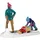 Lemax Vail Village Figurine Clearing The Sidewalk