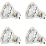 sebson 4x LED Lampen GU10 5W warmweiss RA95 flimmerfrei 230V LED Leuchtmittel SEBSON