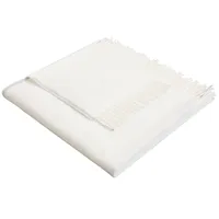 LEONIQUE Wohndecke »Plaid Sofia«, mit tollen Fransen, Kuscheldecke weiß