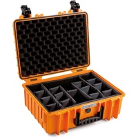 B&W International Outdoor Case Type 5000 orange + Facheinteilung