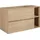 Rodan | Waschbeckunterschrank 100 CM - Eiche Hell - Badmöbel, Badezimmerschränk, Badezimmermöbel, Bücherregal, Regal - Hellbraun