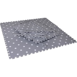 Knorrtoys® Puzzle Softteppich Matte, grau, Puzzleteile, Puzzlematte, Bodenpuzzle grau|weiß