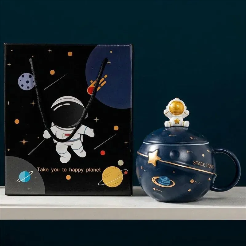 Huacan Astronaut-Tasse, Planet-Tasse, Raumschiff-Tasse, Geschenk