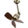 AireRyder Toledo 45,7 cm Deckenventilator messing antik/walnuss