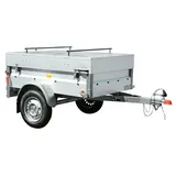 Stema Anhänger Basic 550 mit Metalldeckel  (Nutzlast: 396 kg, Einachser, Kasteninnenmaß: 154 x 108 x 33 cm, Ungebremst)