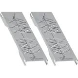 BBQ-Toro Räucherbrett 2 Stück Edelstahl silber