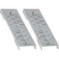 BBQ-Toro Räucherbrett 2 Stück Edelstahl silber