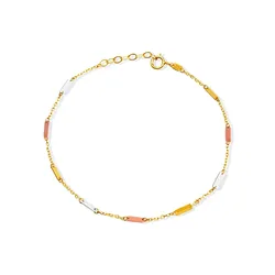 Armband LADY, gold (gelbgold 375, gelbgold 375), Armbänder, Damen, Metall-Gold, Metall, Gold, Armkette