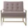 s-style möbel Loungesessel Tampa Bouclé 70 x 80 x 80 cm Rosa