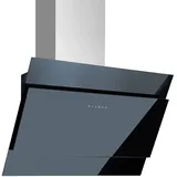 Pyramis Edelstahl Wandhaube 60 cm Kopffrei Abluft schwarz Dunstabzugshaube