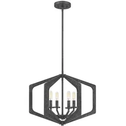 Vanguard Pendelleuchte antik schwarz Quoizel QZ-VANGUARD-4P-OK
