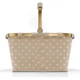 reisenthel Einkaufskorb carrybag Korb Tasche metallic dots coffee BK6051 - Beige
