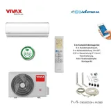 VIVAX M Design 12000 BTU + 6 m Komplett SET Klimagerät Split Klimaanlage A++