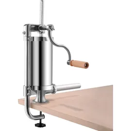 Costway 1,5L Wurstfüller Wurstmaschine aus Edelstahl, Wurstfüllmaschine Wurstpresse inkl. 4