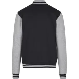 URBAN CLASSICS 2-tone College Sweat Jacke Black / Gray M