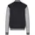 URBAN CLASSICS 2-tone College Sweat Jacke Black / Gray M