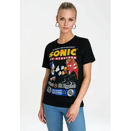 LOGOSHIRT Sonic vs. Dr. Eggman schwarz XL