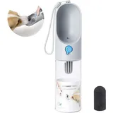 luxuskollektion Trinkflasche Hund Haustiere Wasserschüssel 400ml BPA frei grau