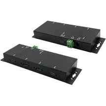 Exsys EX-1234HMVS - Hub - 4 x USB 3.2 Gen 2 - Schwarz