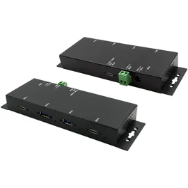 Exsys EX-1234HMVS - Hub - 4 x USB 3.2 Gen 2 - Schwarz