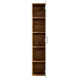 Badplaats - Badezimmer Badschrank Pluto 150cm Eiche Weiß - Regal Schrank Ho